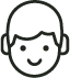 Icon drawing of a man