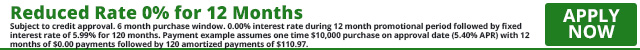1125 - Mixed Rate 0% for 12 Months Followed by 5.99% for 120 Months