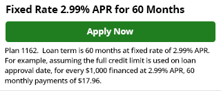 1162 - Reduced Rate 2.99% for 60 Months