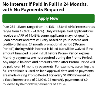 2541 - 24 Months No Interest, No Payments - (84 Principal Pmts)