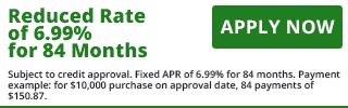 2721 - Reduced Rate 6.99% for 84 Months - (78 Principal Pmts)