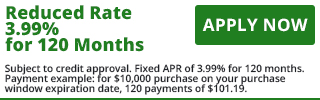 3733 - Reduced Rate 3.99% for 120 Months