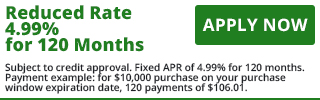3734 - Reduced Rate 4.99% for 120 Months