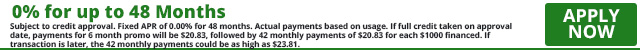 6148 - Equal Payments, 0% for 48 Months