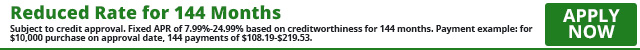 Reduced Rate for 144 Months